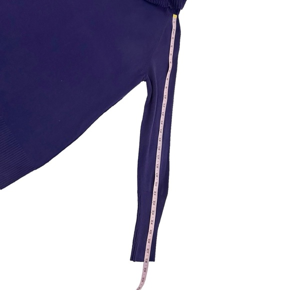 Ann Taylor Loft Knit Cowl Neck Purple Sweater Medium - Picture 5 of 7